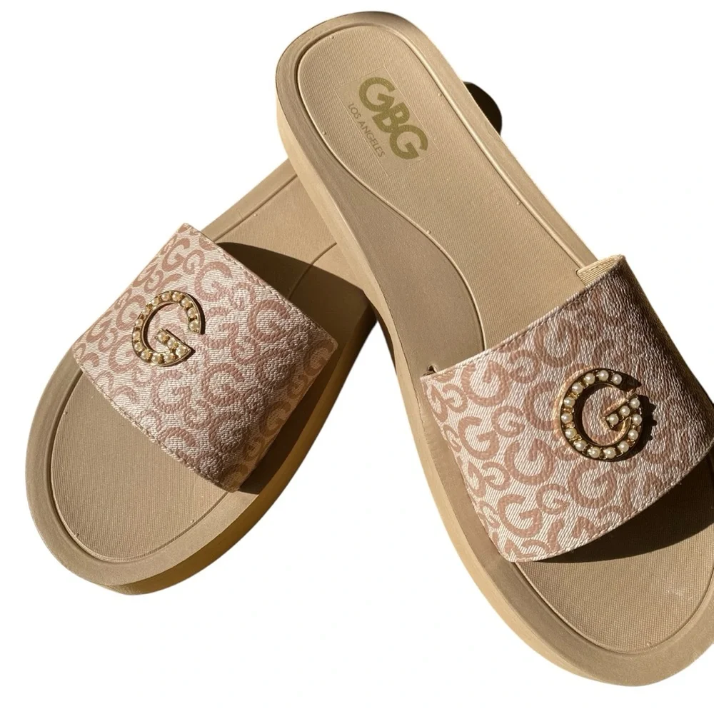 GBG Los Angeles Slip on slide sandals NEW Size 11 - Picture 5 of 9